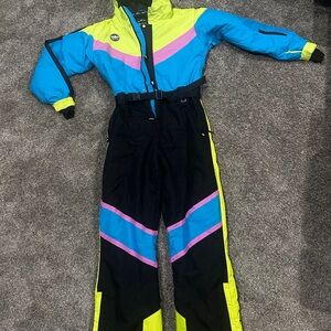 Tipsy Elves Blue and Yellow Ski Suit
